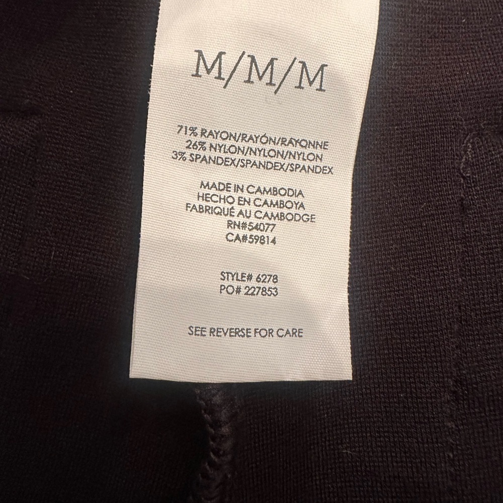 CAbi #6278 Fleggings Pants Stretchy Casual Ponte Knit Neutral Comfy Flare Sz M - Picture 9 of 12